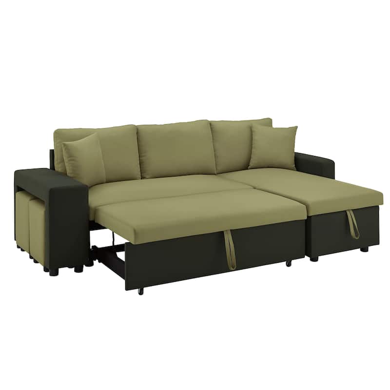 Lorca 2-tone Convertible Sofa with Storage by iNSPIRE Q Modern