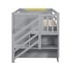 preview thumbnail 10 of 9, Solid Wood Twin Size Low Loft Bed Frame with Stairs, Drawer, & Shelf, Modern Kids Bed with Storage for Small Rooms, Grey