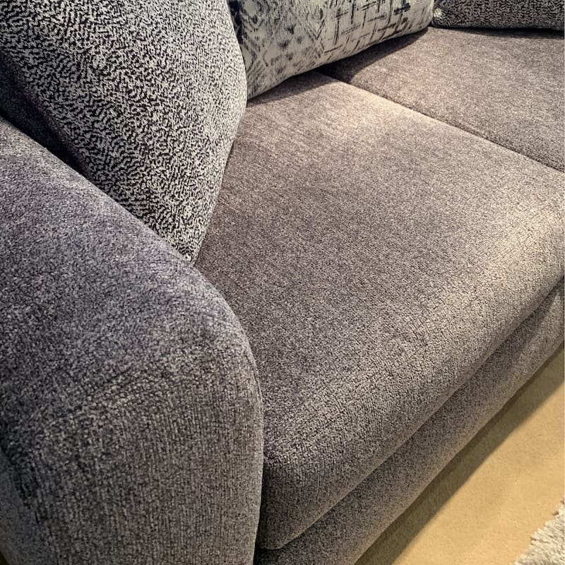 Roundhill Furniture Davoz Upholstered Stationary Loveseat, Tori Slate - N/A