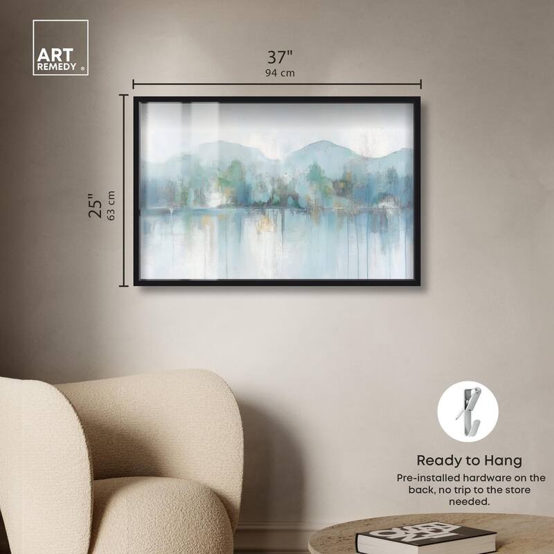 Mirrored Aqua Dream II Shadowbox by Art Remedy