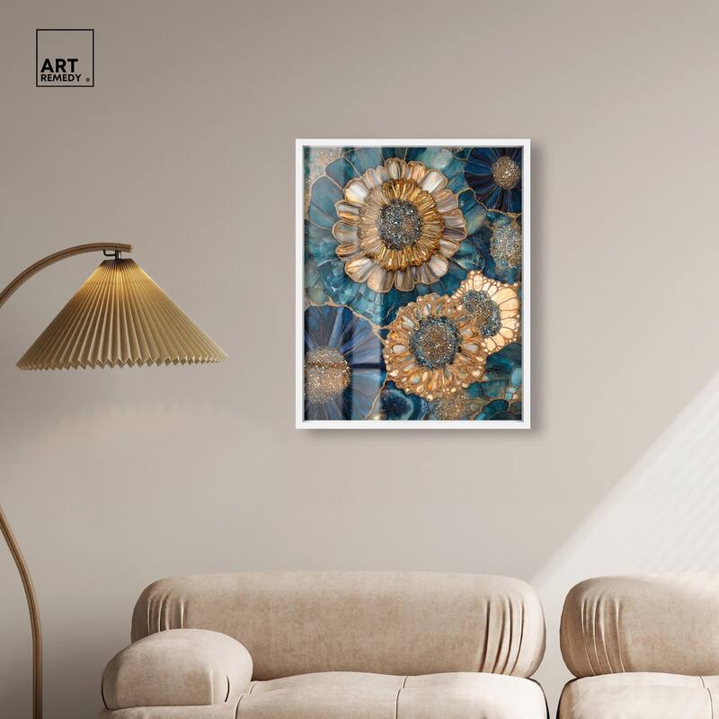 Opulent Geode I Shadowbox by Art Remedy