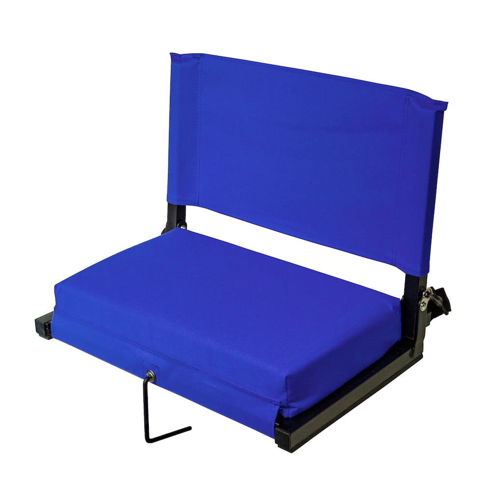 Outdoor Leisure Products 21" folding stadium chair in blue