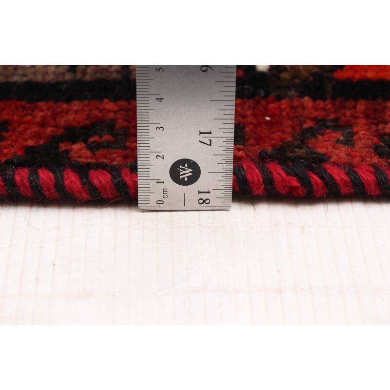 ECARPETGALLERY Hand-knotted Melis Vintage Black, Red Wool Rug - 5'3 x 7'3