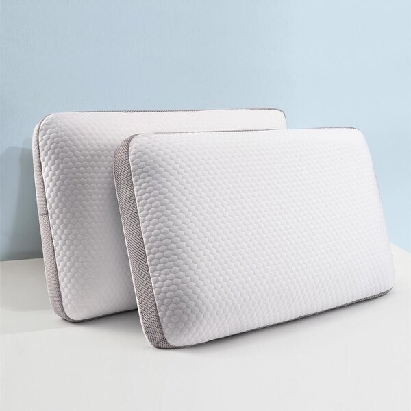 Modern Cozy Memory Foam Pillow (Set of 2) - White - On Sale
