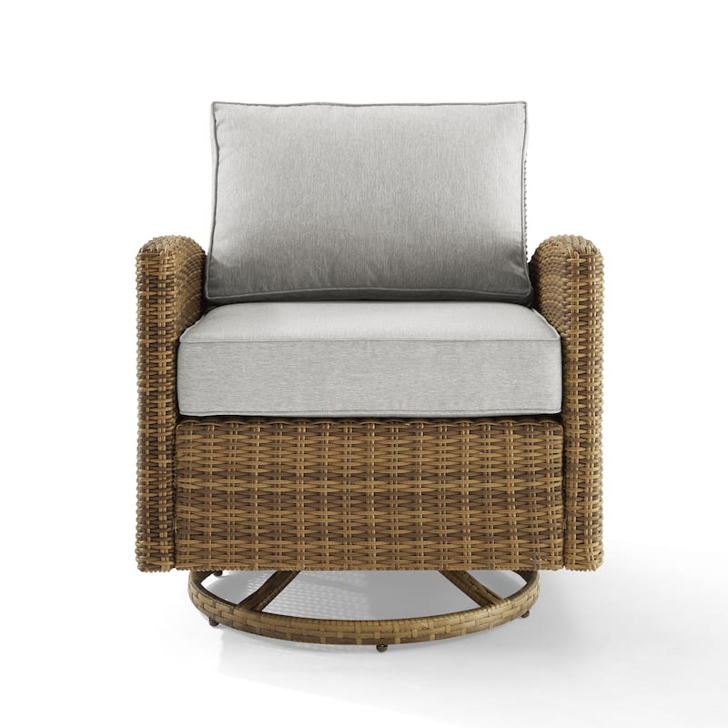 Crosley Bradenton Outdoor Wicker Swivel Rocker Chair