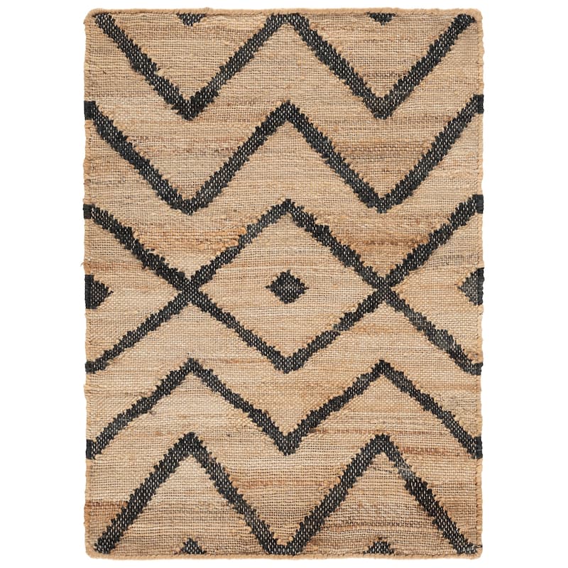 SAFAVIEH Handmade Kilim Fiorinda Flatweave Wool Rug - 2' x 3' - Natural/Charcoal