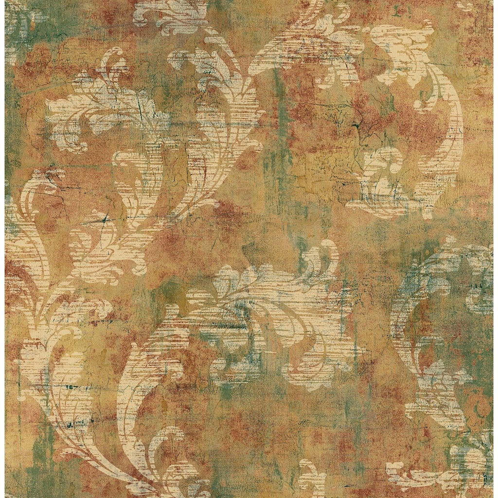 Seabrook Designs Carnegie Acanthus Unpasted Wallpaper