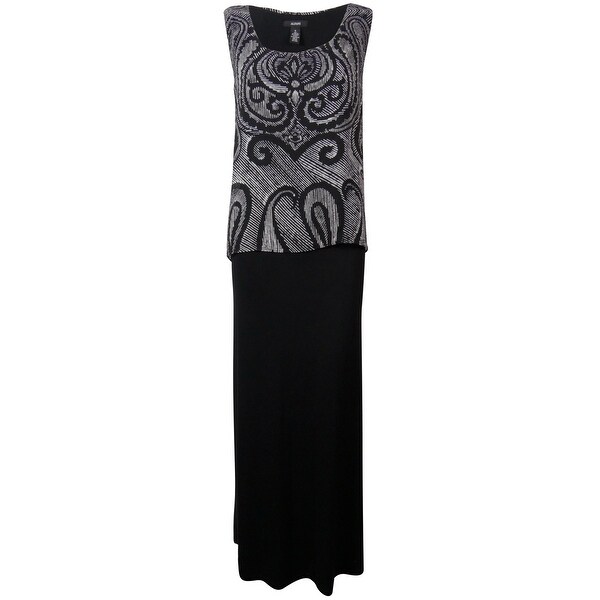 black top maxi dress