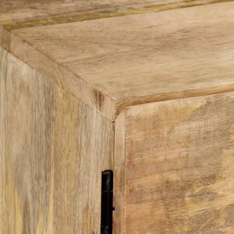 vidaXL TV Stand 57.1"x11.8"x16.1" Solid Wood Mango