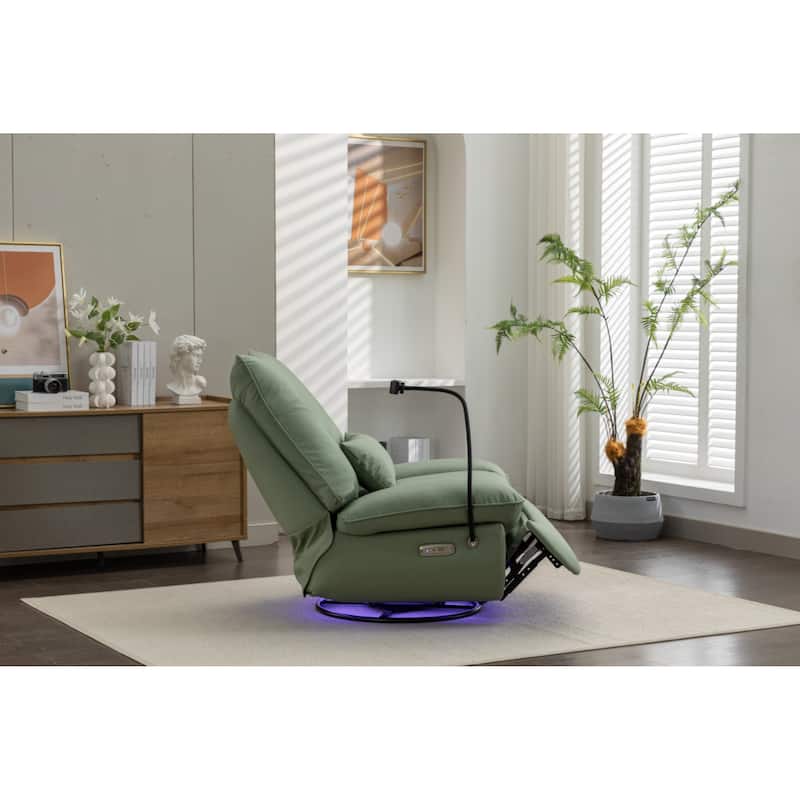 Four Modes Of Intelligent Voice Control,Atmosphere Lamp,Bluetooth Music Player,USB Ports,Back And Forth Swing
