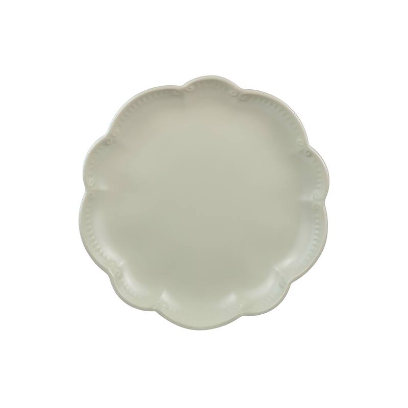 Sango Bethany 12-Piece Stoneware Dinnerware Set - Service for 4, Scalloped Plate & Bowl Set