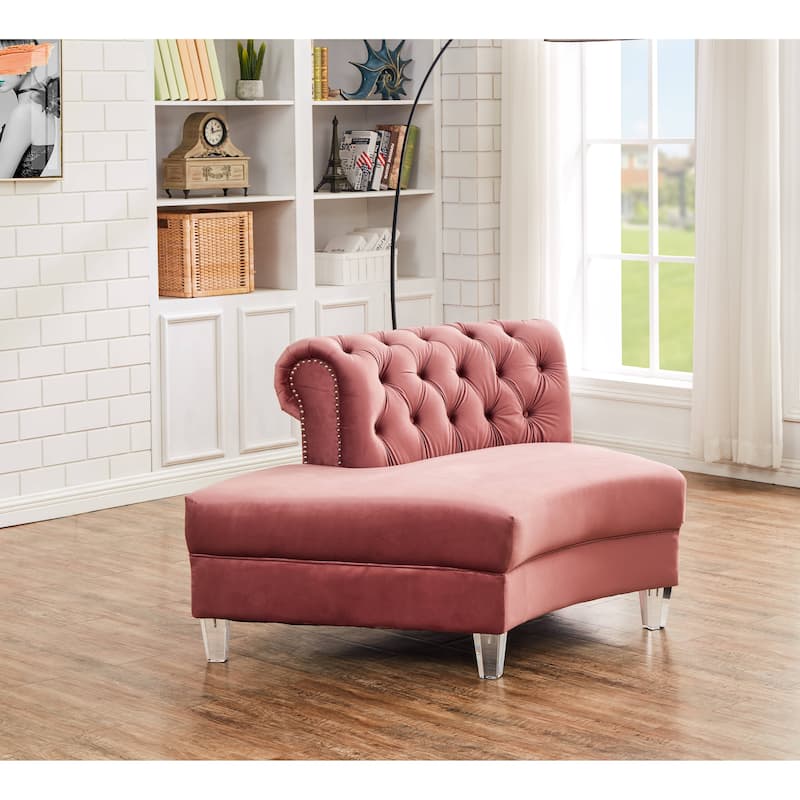Mousseau 138.6" Velvet Symmetrical Modular Sectional
