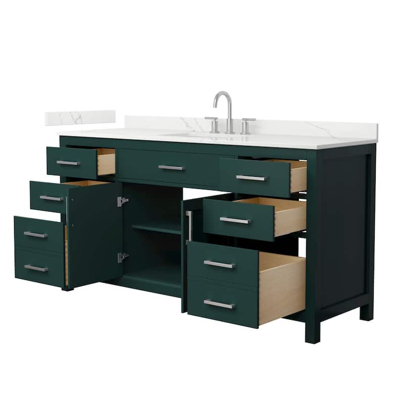 Wyndham Collection WCG2424-66S-QTZ-US3MXX Beckett 66" Free Standing