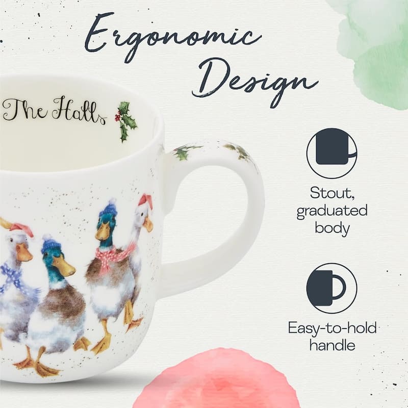 Royal Worcester Holiday Wrendale Designs 14 oz Mug