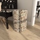 preview thumbnail 8 of 15, Multi Colored Mother of Pearl Shell Handmade Mosaic Geometric Accent Table