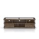preview thumbnail 9 of 18, Furniture of America Albertus Rustic 71-inch 4-shelf TV Console