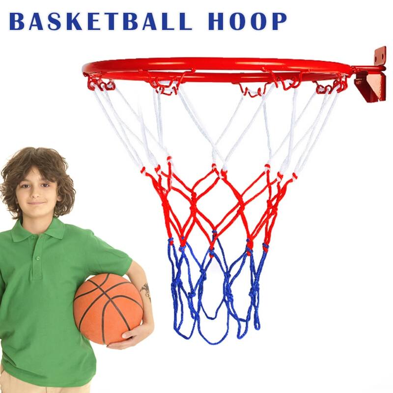 Tough Metal and PP String Basketball Rim Weatherproof Wear-resistant Basketball Rim for Basketball Training or Teaching Tools