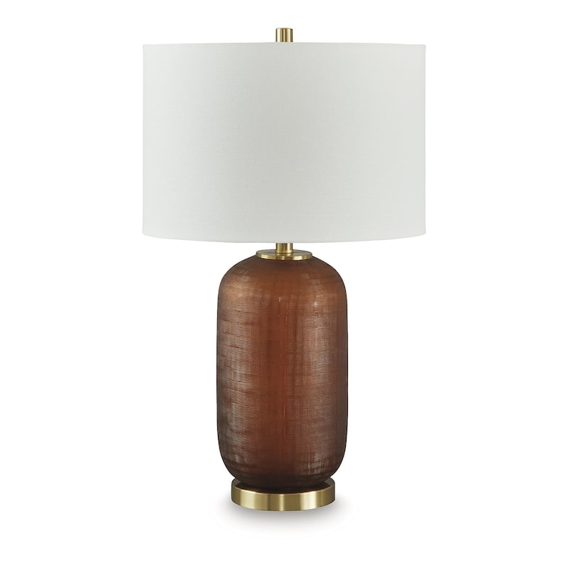 Signature Design by Ashley Farberman Brown Table Lamp - 15.88" W x 15.88" D x 26.75" H