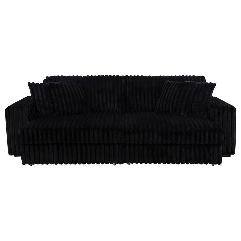 Jacana Corduroy Upholstered Dual Power Chaise Sofa