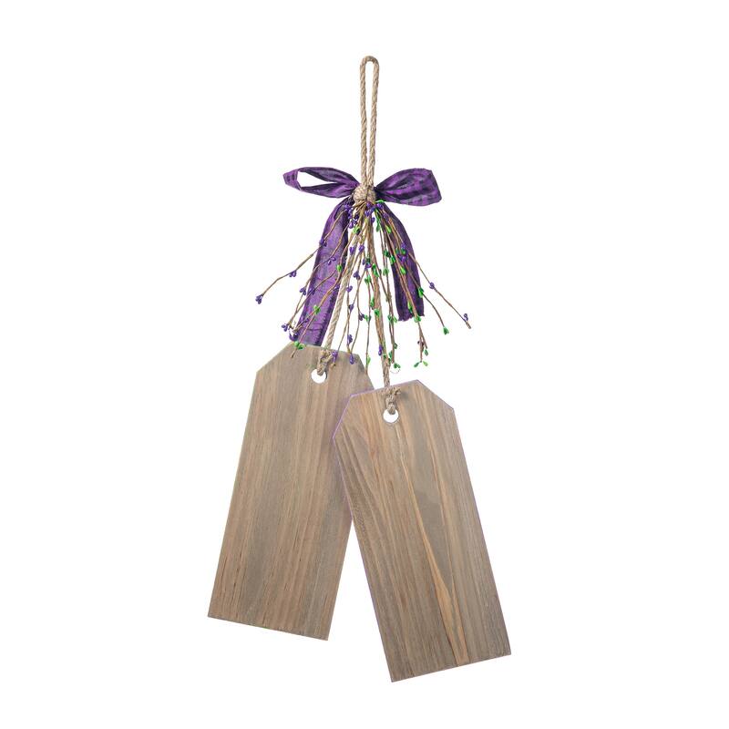 Glitzhome 24"H Wooden Valentine's Day/Patriotic/Americana/Easter Doorknob Hanging Decor