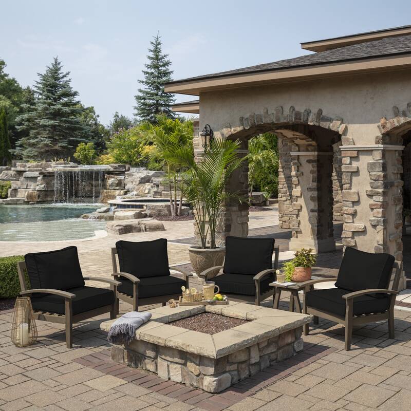 Arden Selections ProFoam Outdoor Plush Deep Seat Set