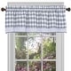 preview thumbnail 12 of 11, Buffalo Check Gingham Kitchen Curtain Valance, 58x14 Inches Grey
