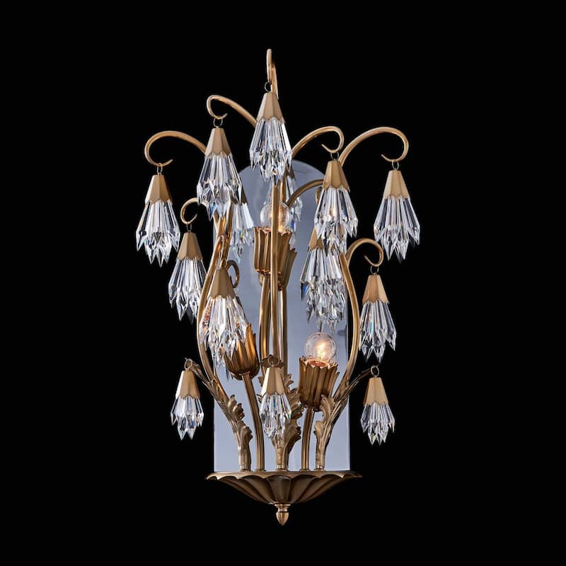 Allegri 040323-FR001 Tulipani 3 Light 26" Tall Wall Sconce - Winter Brass