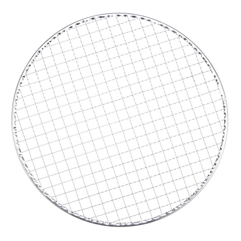 10pcs Round BBQ Grill Net 11.6" Dia Galvanized Iron Barbecue Mesh Mat for Baking