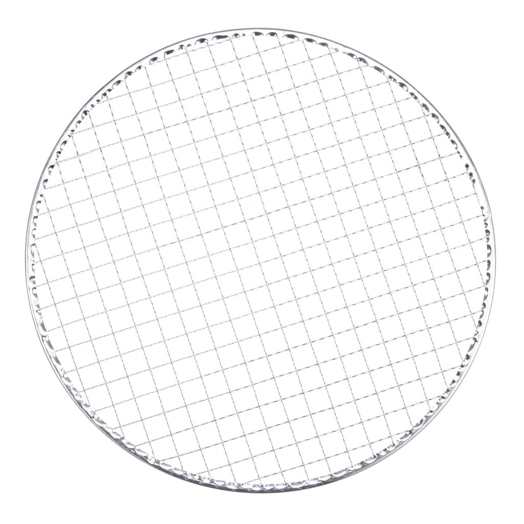 10pcs Round BBQ Grill Net 11.6" Dia Galvanized Iron Barbecue Mesh Mat for Baking