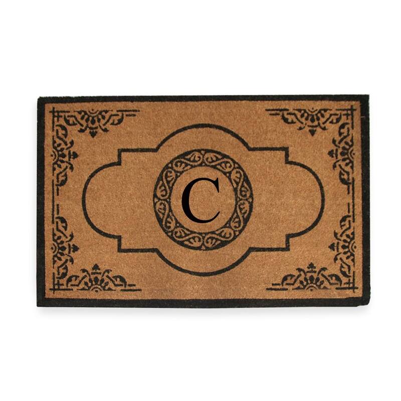 A1HC Natural Coir 36" X 72" Monogrammed Non Slip Welcome Floormats Entrance Coir Double Doormat Monogrammed - monogrammed c