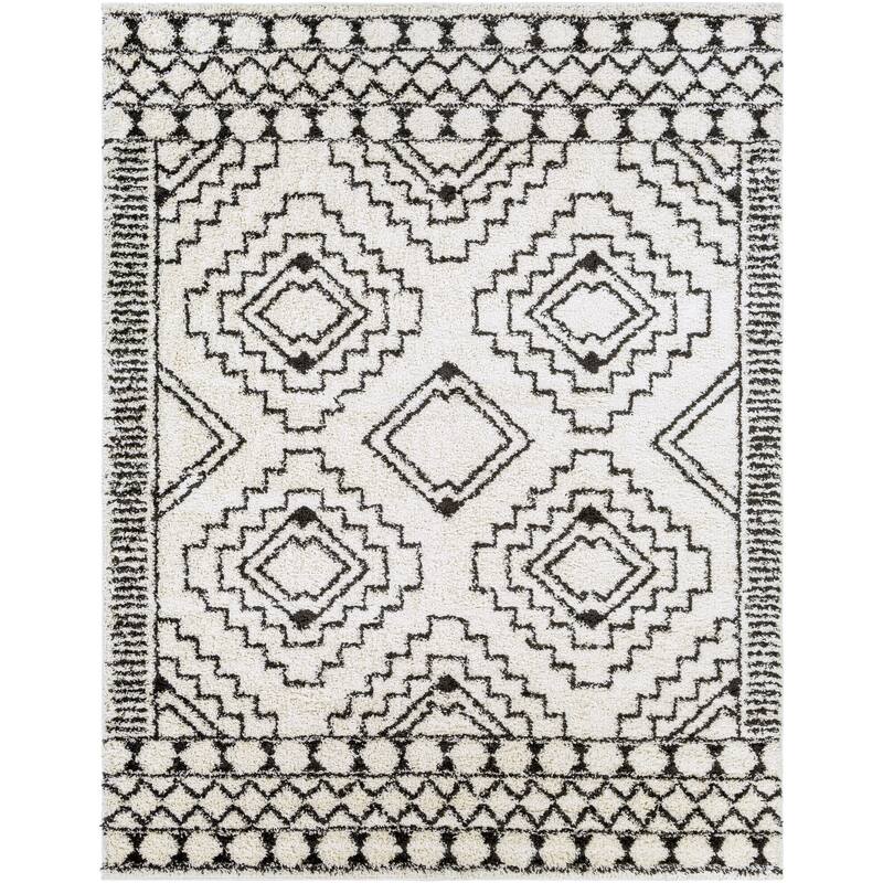 Livabliss Bohemian & Eclectic Beni Shag Tribal Area Rug