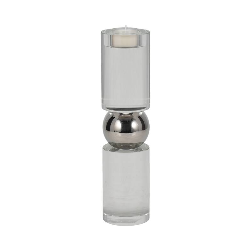 Candle Holder - Crystal Modern Cylinder Taper