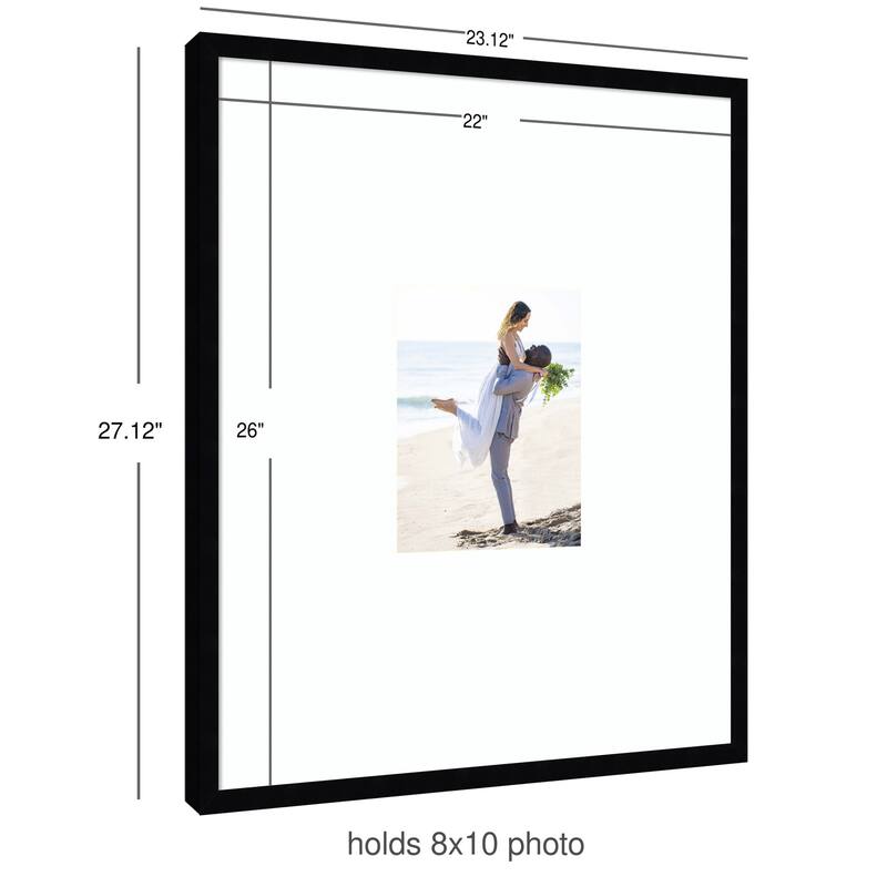 Kate and Laurel Svelte Noir Black Photo Frame