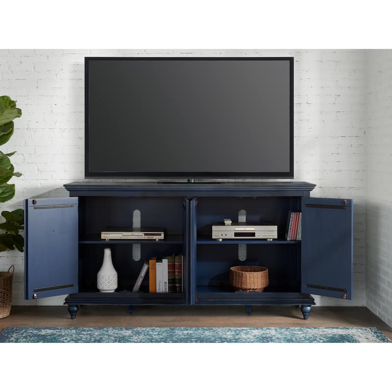Garden District Solid Wood 65" TV Stand Console