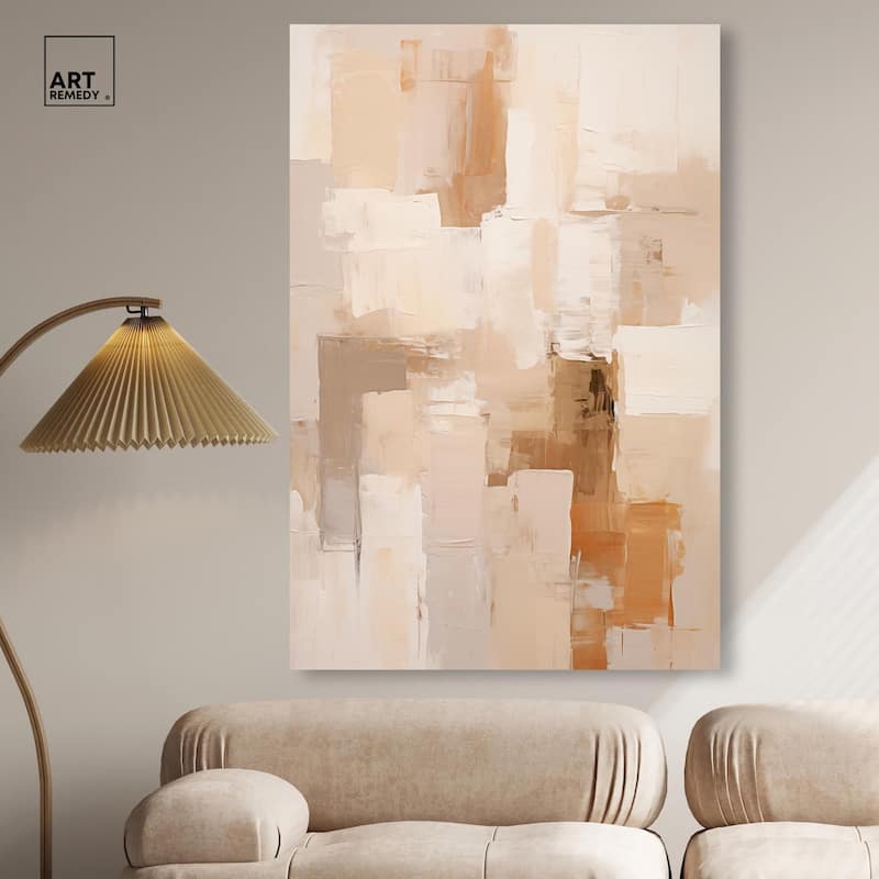 Sandstone Hush Canvas by Art Remedy, Gallery Wrapped