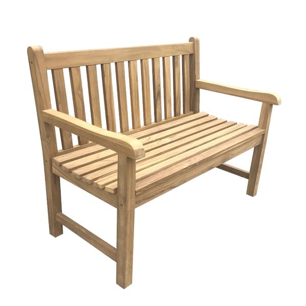 Teak Riverside 2 Seater Bench - Bed Bath & Beyond - 42763890