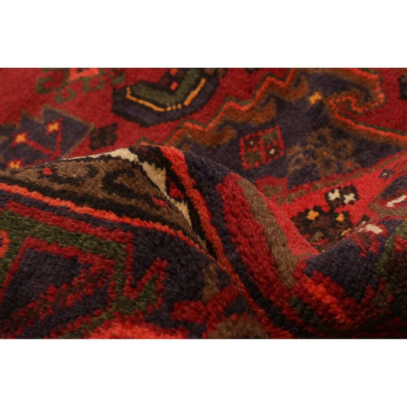 ECARPETGALLERY Hand-knotted Andelz Red Wool Rug - 4'2 x 6'3