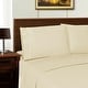 preview thumbnail 1 of 2, Superior Tencel and Polyester Solid Bed Sheets King - Ivory