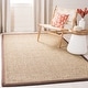 preview thumbnail 9 of 169, SAFAVIEH Natural Fiber Marina Basketweave Seagrass Rug 3' x 5' - Natural/Dark Brown