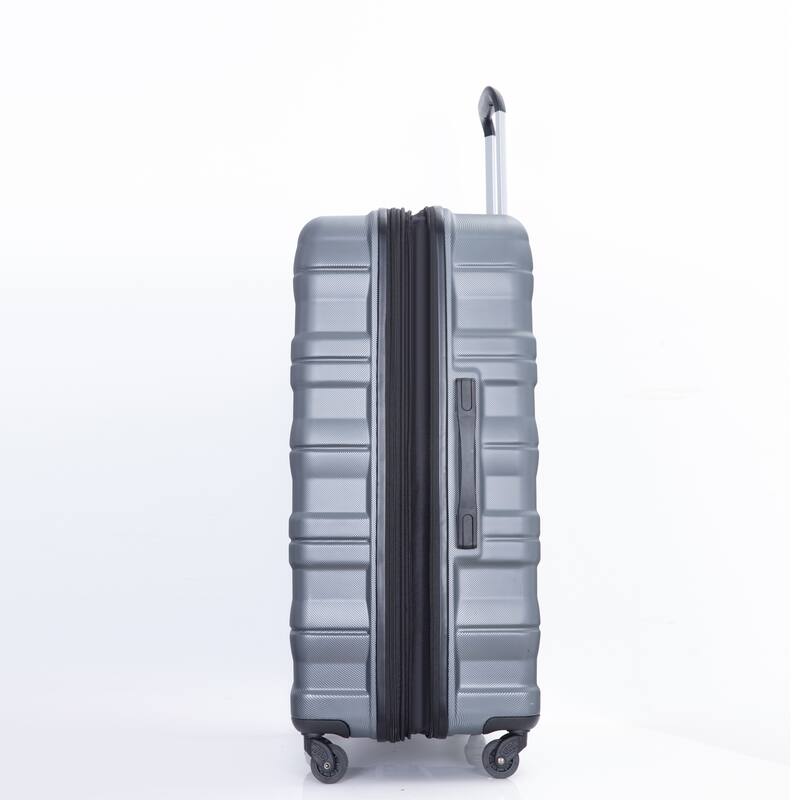 3 Piece PC Expandable Luggage Sets, Modern Lightweight Durable Suitcase with TSA Lock, Two Hooks and Spinner Wheels