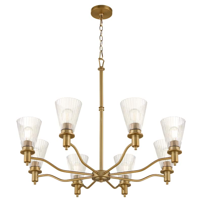 Quorum International 6803-8 Lawton 8 Light 35" Wide Chandelier with