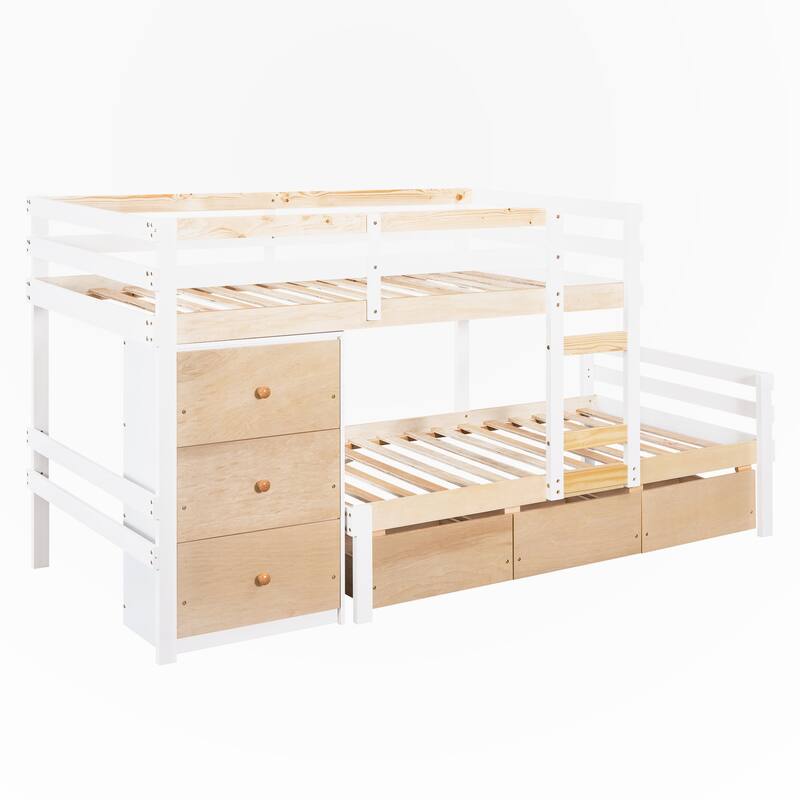 Twin over Twin Loft Bunk Bed