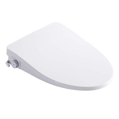 Smart Bidet Toilet Seat With Side Knob Adjustable Heated Seat With Automatic Nozzle Cleaning,Night Light,Only Seat