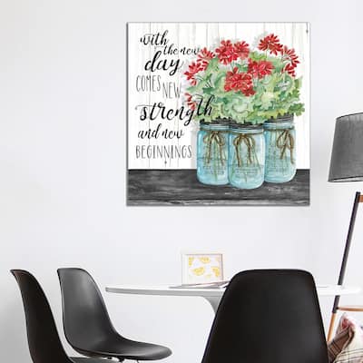 iCanvas "Blue Jars - New Beginnings" by Cindy Jacobs Canvas Print