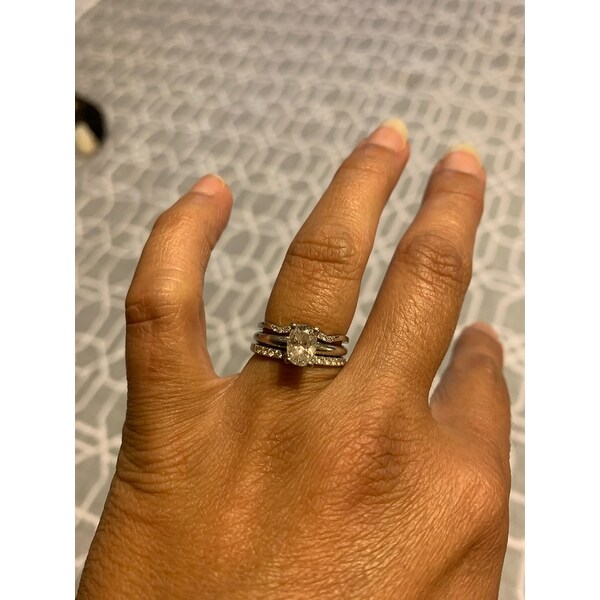 Samaya Jewels 1/2ct Round Diamond 10k White Gold Curved Wedding Band Anniversary Ring Samaya Jewels 1/2ct Round Diamond 10k White Gold Curved Wedding Band Anniversary Ring