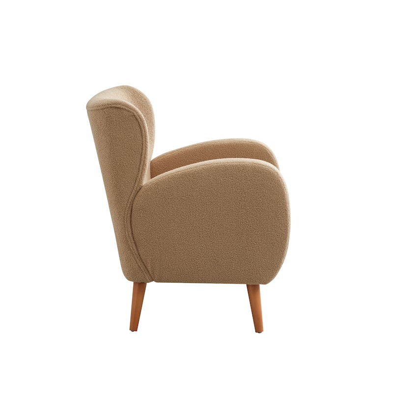 Laro Modern Fabric Accent Chair with Wing Back by Christopher Knight Home