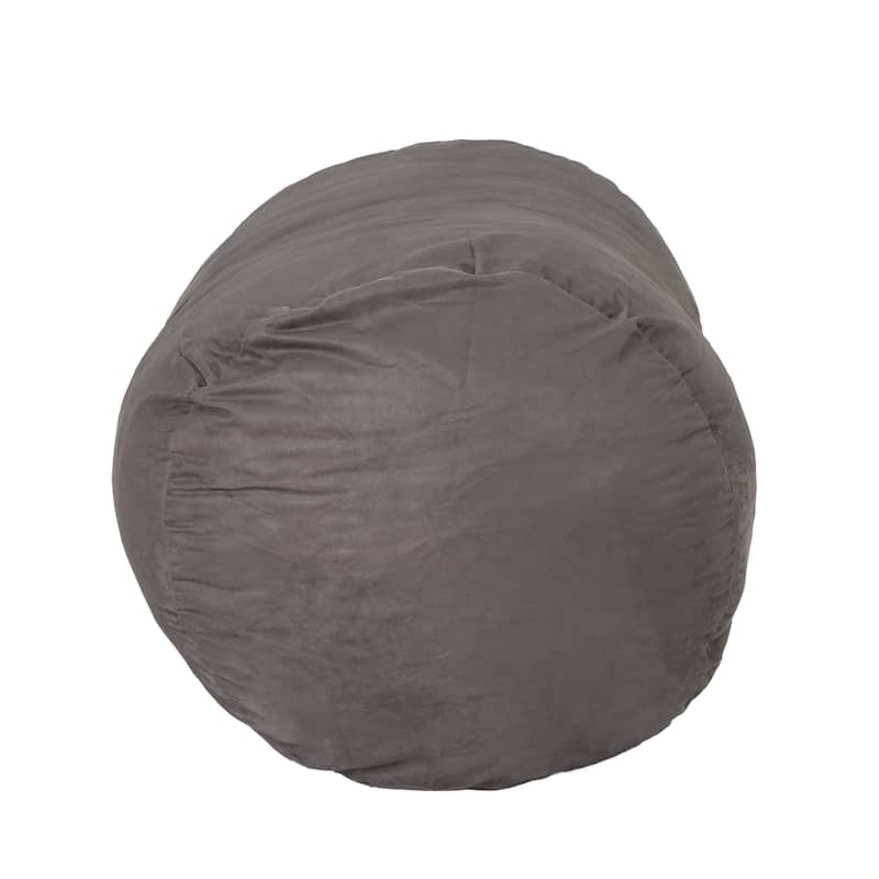 4 Foot Cylindrical Suede Bean Bag