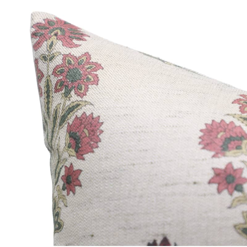Fabdivine Linen Square Block print pillow Cover