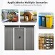 preview thumbnail 3 of 6, 8x 6ft Patio Grey Metal Storage with Lockable Sliding Doors