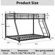 preview thumbnail 11 of 10, Metal Twin over Full Bunk Bed/ Heavy-duty Sturdy Metal/ Noise Reduced/ Safety Guardrail